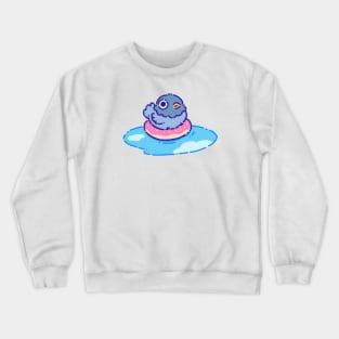 Pigeon on a floater Crewneck Sweatshirt